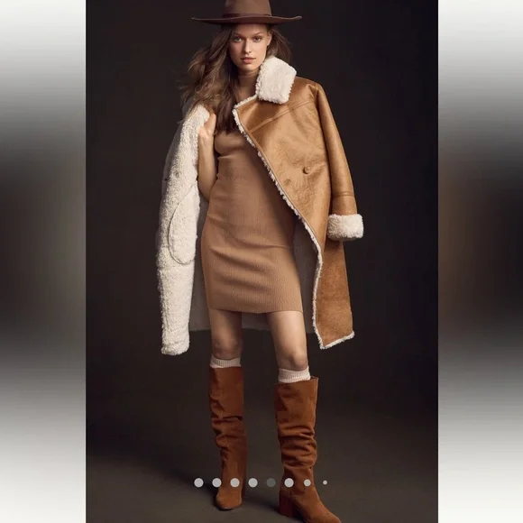 Anthropologie NWT Mock-Neck Mini Dress size XSP. - Picture 2 of 16